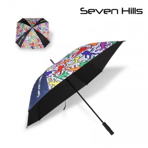 세븐힐스 팝아트 사각 경량골프우산